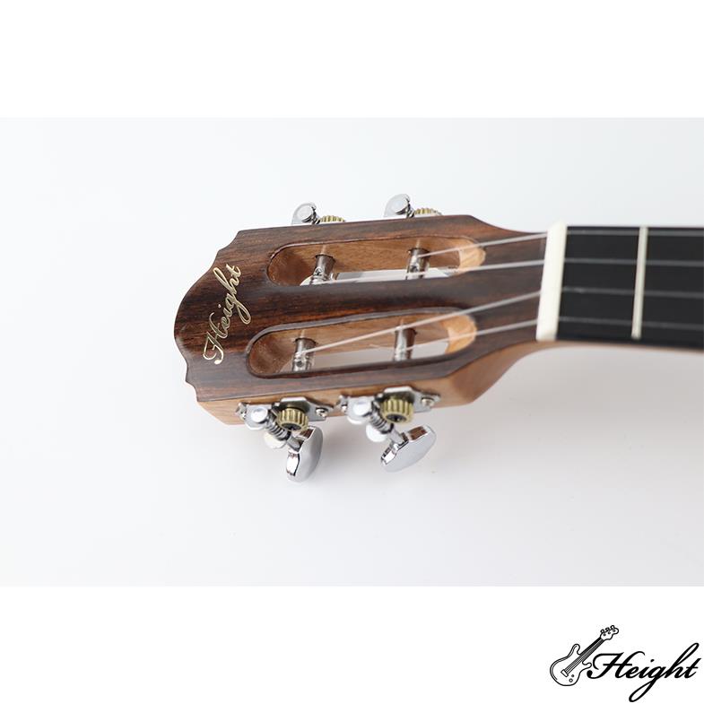 Gloss Spruce Top Ebony Wood Ukuleles 8