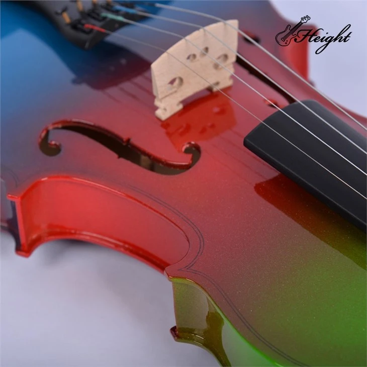 Mixed Color Violin With Maple Wool