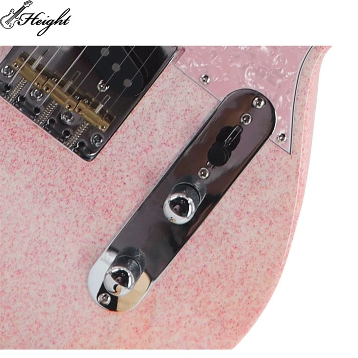 Electric Guitar Custom Strat Professional Electric Guitar Glossy With Golden Glittering Powder Finishing